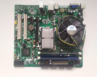 Intel i386 DX CPUセット Intel I386 DX With Motherboard and RAM Not Tested as Is - Etsy