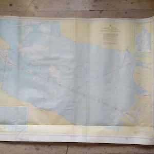 Vintage Marine-Militärkarte der UdSSR - Finnischer Meerbusen & Ostsee - 1980er Jahre