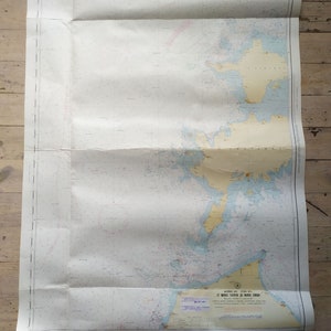 Vintage Marine Karte - Ostsee & Finnischer Meerbusen - 1980er Jahre