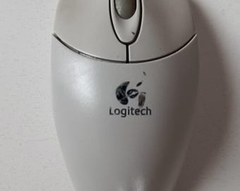 Mouse Vintage A Sfera PS/2 HIPORT M203 – Bianco, 3 Tasti, Nuovo Mai Usato - Foto 1