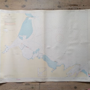 Vintage Marine Karte - Ostsee & Finnischer Meerbusen - 1980er Jahre
