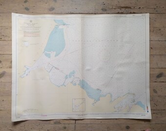 Vintage Marine Karte - Ostsee & Finnischer Meerbusen - 1980er Jahre