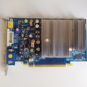 Tarjeta gráfica PCI-E GeForce 6600 vintage: 256 MB DDR2, DVI, HDTV, salida de TV