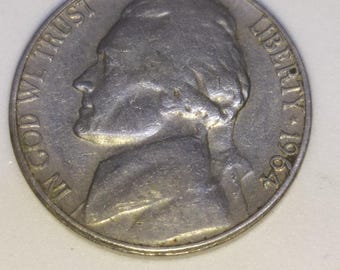 1964年Dミント リバティニッケル - 希少なアメリカ合衆国5セント硬貨