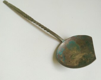 Cuillère Ancienne Soviétique URSS – Melchior Plaqué Argent, Années 70, Rare