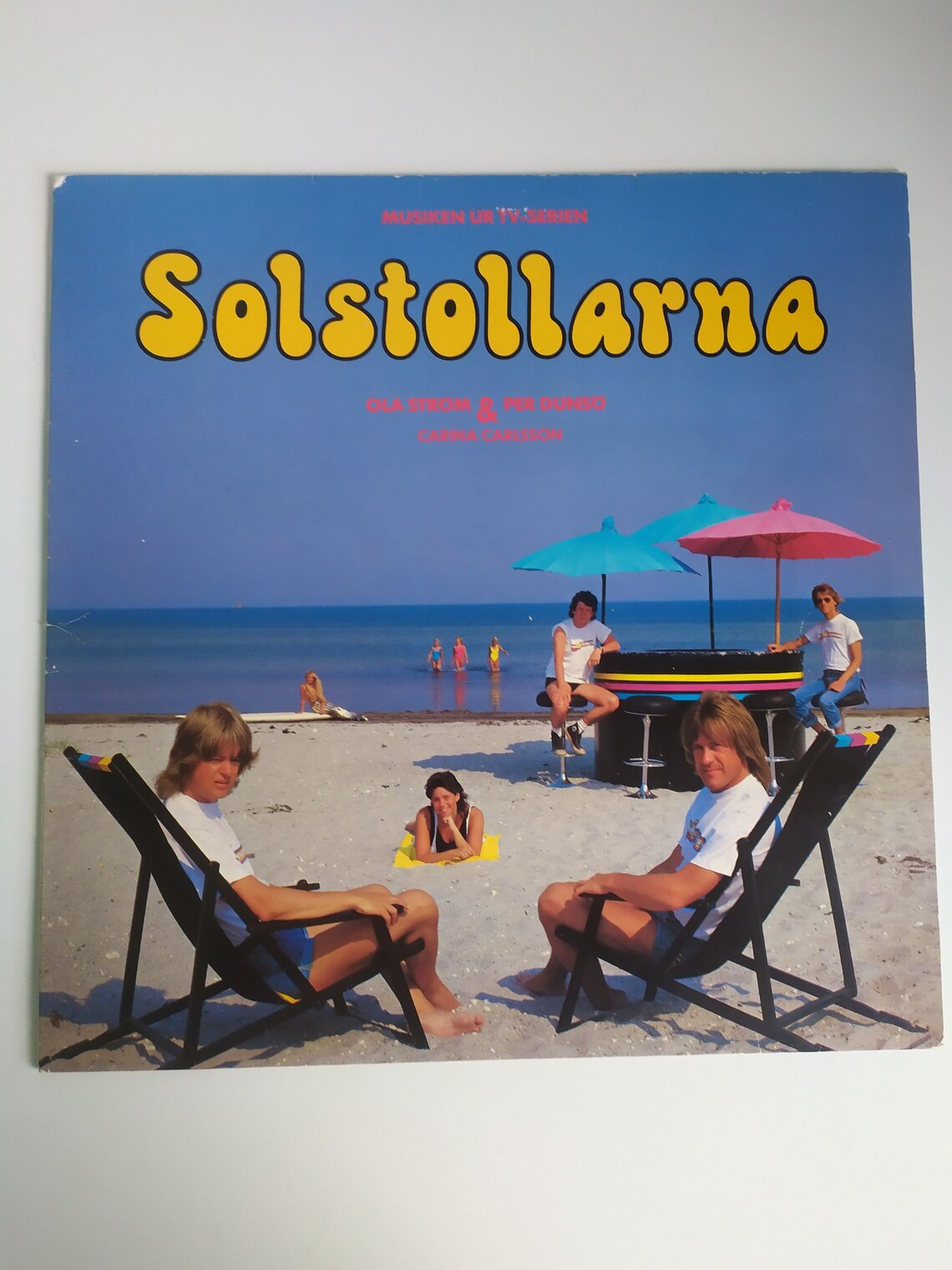 Solstollarna Swedish Music Band Vintage Vinyl Record 1985, foto 2 di 5