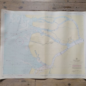 Vintage Marine-Militärkarte der UdSSR - Finnischer Meerbusen, Ostsee - 1:12,500