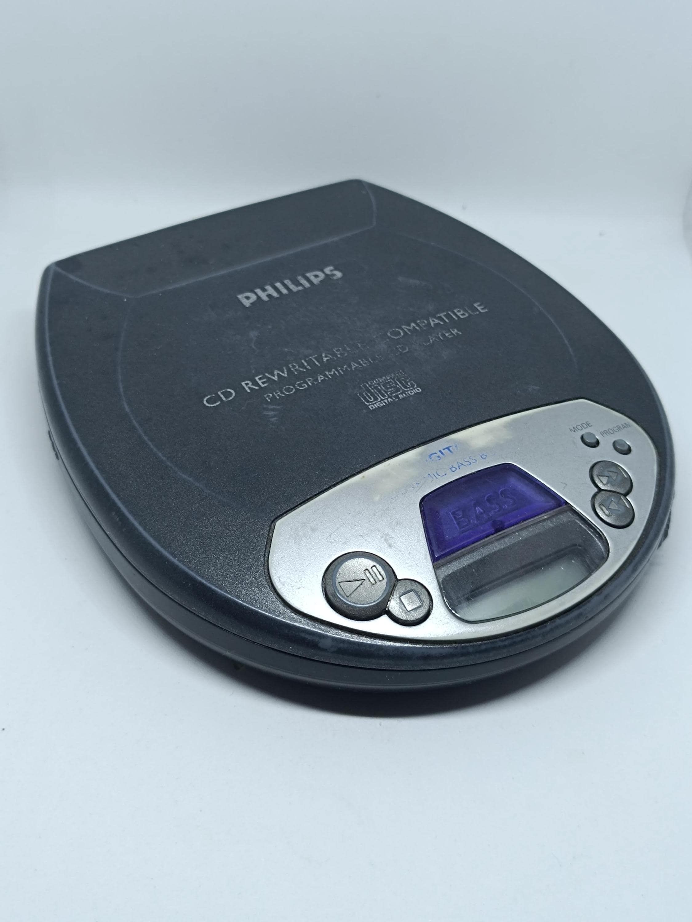 Vintage Philips Portable CD Player • Cd-rewritable Compatible
