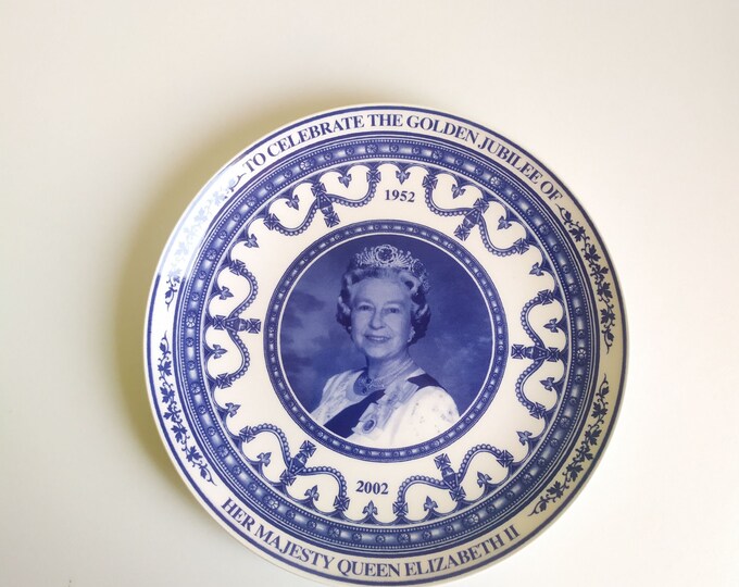 Elizabeth R Plate The Queen Elizabeth Display Plate, to Celebrate the Golden Jubilee ...