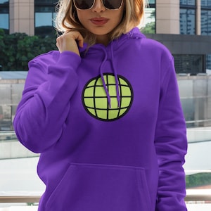 Retro Captain Planet Planeteer Hoodie- 80s Cartoon TV Show  Earth, Fire, Wind Water Heart Multicolor Nerd Gear for Men and Women