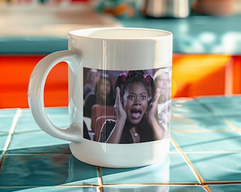 This is Some Scurry Sh- Brenda Theater Scene 12 oz Ceramic Mug - Funny Mugs, Scary Movie Halloween Sarcastic 90s Mug Washable, Microwavable