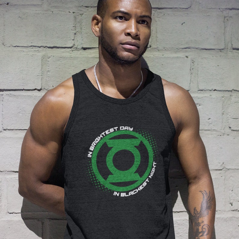 Green Lantern Tank Top DC Comics, DCEU, John Stewart, Hal Jordan, In Brightest Day, In Blackest Night, Lantern Corps image 1