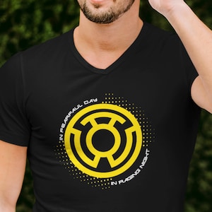 Yellow Lantern Corps  (V-Neck) - Sinestro, DC Comics, DCEU, John Stewart, Hal Jordan, In Blackest Day, In Blackest Night, Lantern Corps