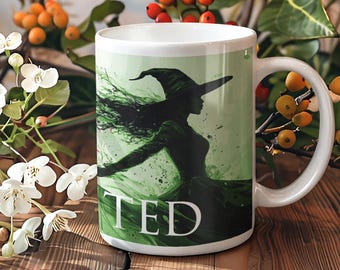 Wicked Unlimited Ceramic 12oz Mug from Wicked Broadway Musical Shirt, Defying Gravity A New Musical Shirt, Untold Story Of The Witches of Oz
