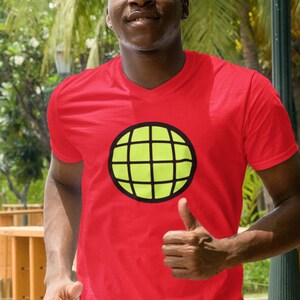 Retro Captain Planet Planeteer T Shirt- 80s Cartoon TV Show  Earth, Fire, Wind Water Heart Multicolor Nerd Gear for Men and Women
