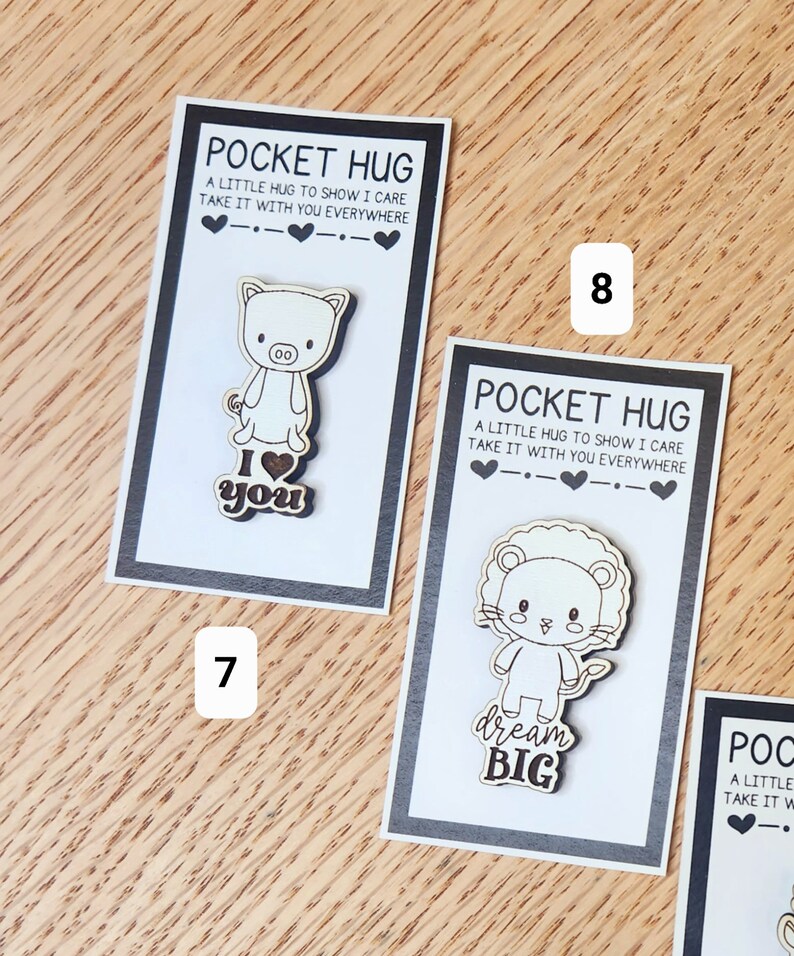 Ghost Pocket Cards - 2 Süße Trostgeister Mit Ermutigungskarte Als Taschen-Charm