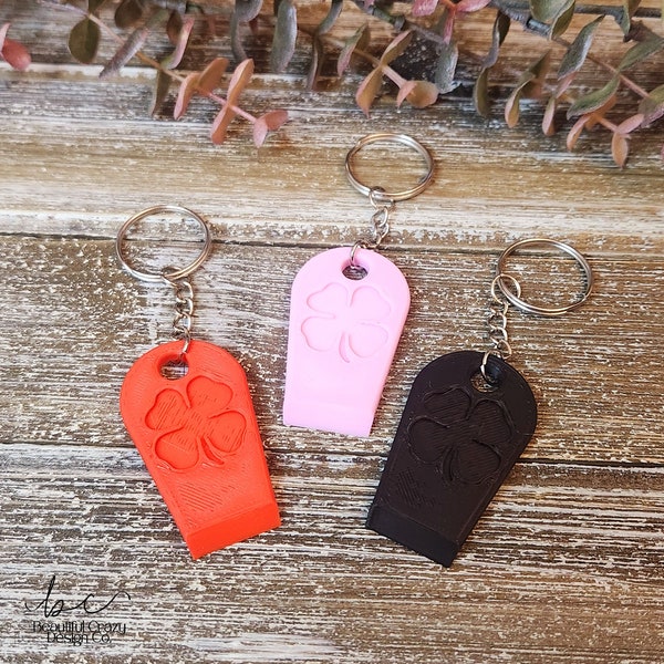 3D Printed Lucky Lotto Scratcher Keychain, Ticket Scratcher Tool, Lotto Lover Gift Idea, Valentine's Day Colors