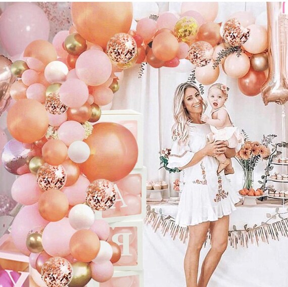 100 Pack Confetti Balloons - 12" Pink, White, Rose Red & Confetti-Filled Latex Balloons 9 thumbnail image