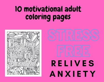 Mental Health Coloring Pages Anxiety Coloring Pages - Etsy