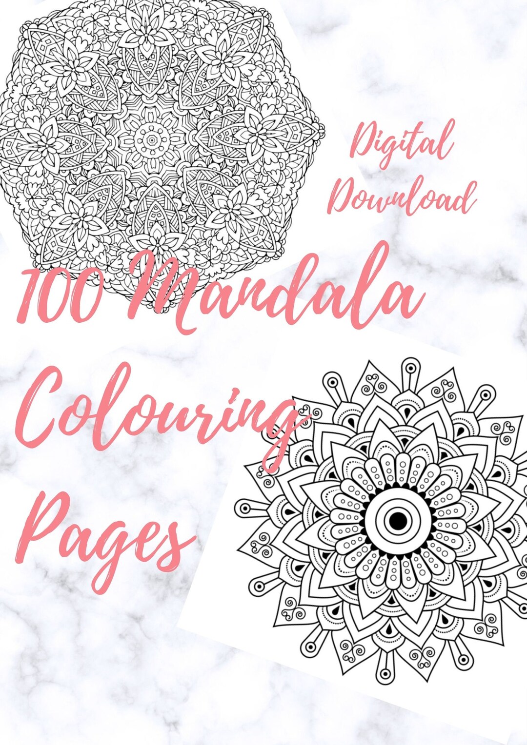 100 Mandala Colouring Pages to Download - Etsy