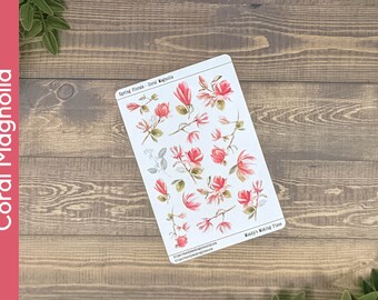 Coral Magnolia Florals