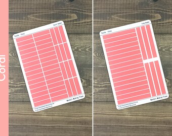 Blank Header Boxes - Coral