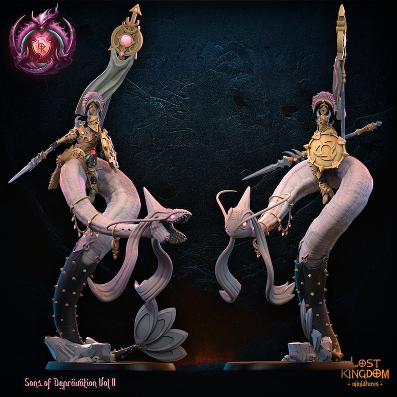 Worm Rider Ranger Worm Rider Heroine of Excessiveness - Lost Kingdoms Miniatures - Etsy