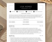 Word Resume Template for Job Seekers: Cover Letter & Reference Templates (Instant Download)