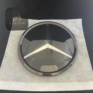 Mercedes-embleem voorgrill C, E, GLA, KLASSE W205 W212 & MEER embleem spiegel zwart