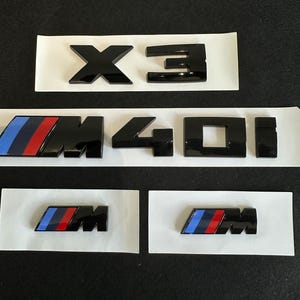 Gloss Black X3 M40i Full Badges Package For BMW X3 G01 Custom Gift