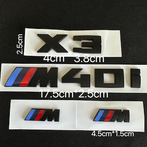 Gloss Black X3 M40i Full Badges Package For BMW X3 G01 Custom Gift