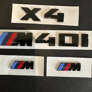 Gloss Black X4 M40i Full Badges Package For BMW X4 G02 Custom Gift