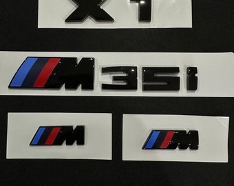Gloss Black X1 M35i Full Badges Package For BMW X1 U11 Custom Gift