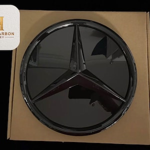 Mercedes grille 3D All Black Star embleem badge voor GLC GLE Klasse 2015-2019