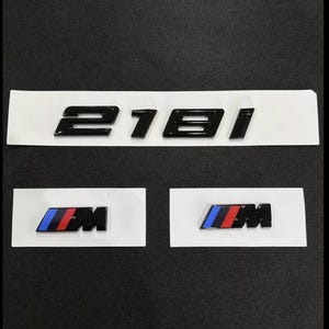 Gloss Black BMW 218i 220i 230i M sport Full Badges Package For BMW 2 series