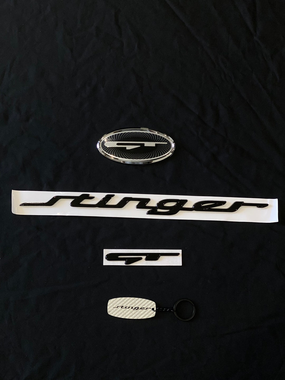 Kia Stinger GT Emblem Full Badges Gloss Black Package 2 Etsy