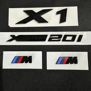 Gloss Black X1 Xdrive 20i & 20i M sport Full Badges Package For BMW X1 U11  Gift