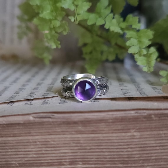 Amethyst Ear Cuff | Sterling Silver | Artisan Handcrafted | No Piercing Necessary