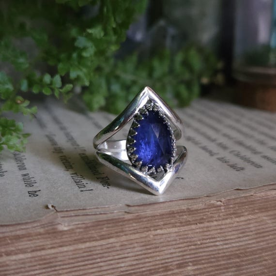 Iolite Ring | Size 5.5 | Fantasy Jewelry | Sterling Silver | Artisan Handmade |