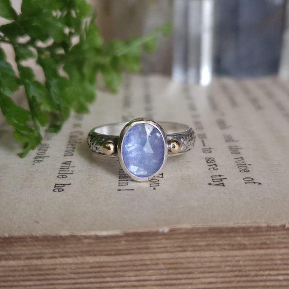 Tanzanite Ring | Size 4.5 | Sterling Silver | Artisan Handmade | Fantasy Jewelry |