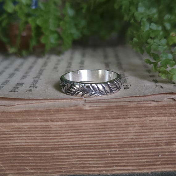 Fern Ring | Size 4.5 |Sterling Silver | Artisan Handcrafted | Fantasy Jewelry |