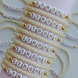 1-5-10-20-50-100-500-1000 Name bracelet beads | Personalized Friendship Bracelets Bulk | Beaded Bracelets | Bulk Orders
