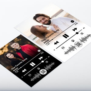 Plaque Apple Music, Cadeau pour couples, Plaque acrylique photo personnalisée, Couverture dalbum de chanson, Code QR de chanson personnalisé, Cadeau personnalisé image 7