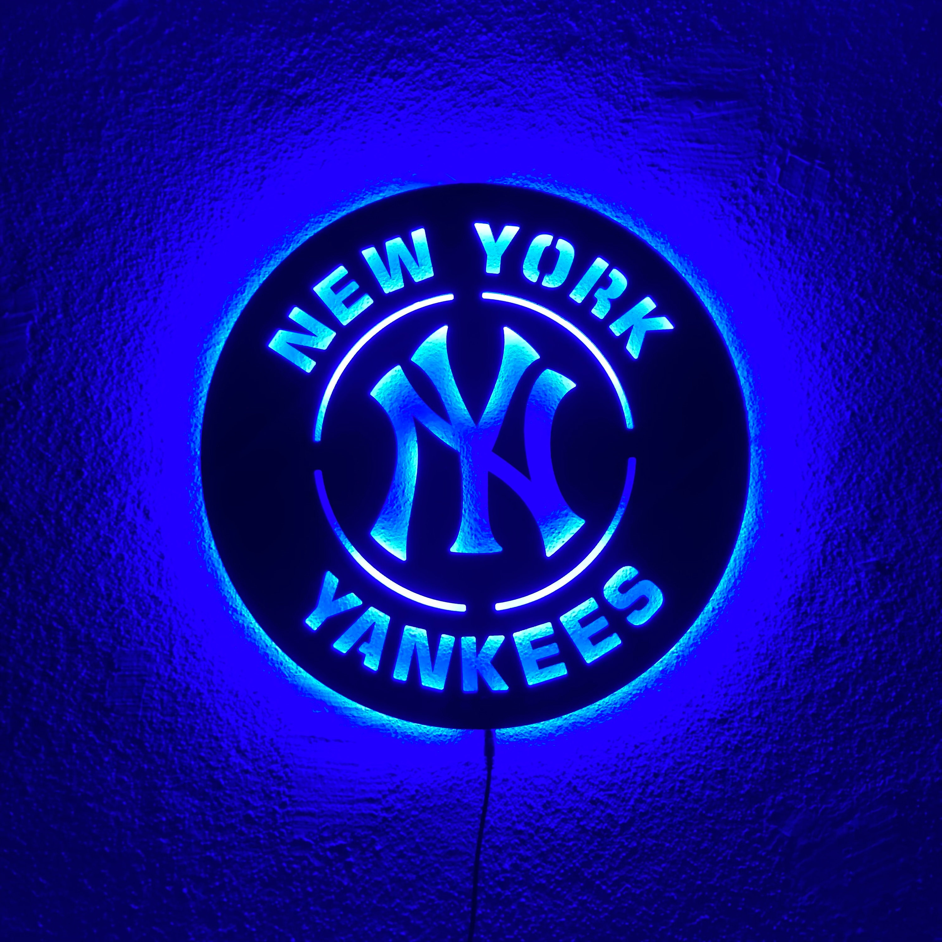 Wall Sign 3d New York Yankees Wall Decor Yankees Led Sign Yankees Wall Art Nba Basketball Nba Art Led Sign For Wall Yankees Gift PT54128