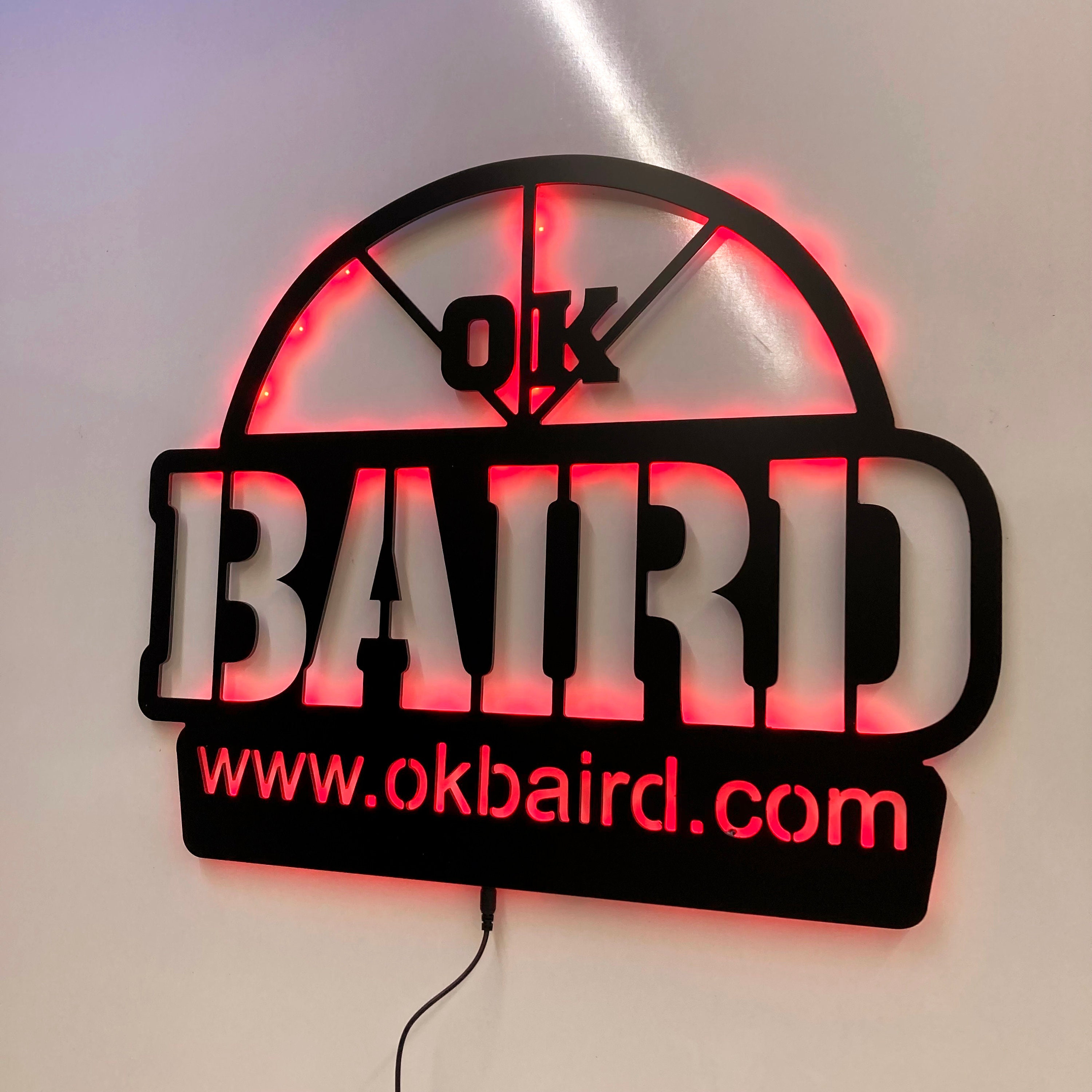 Custom Led Lighted Business Logo Custom Business Logo Decoration Wall Sign 3d Office Door Sign Housewarming Gifts Led Sign For Wall PT54143