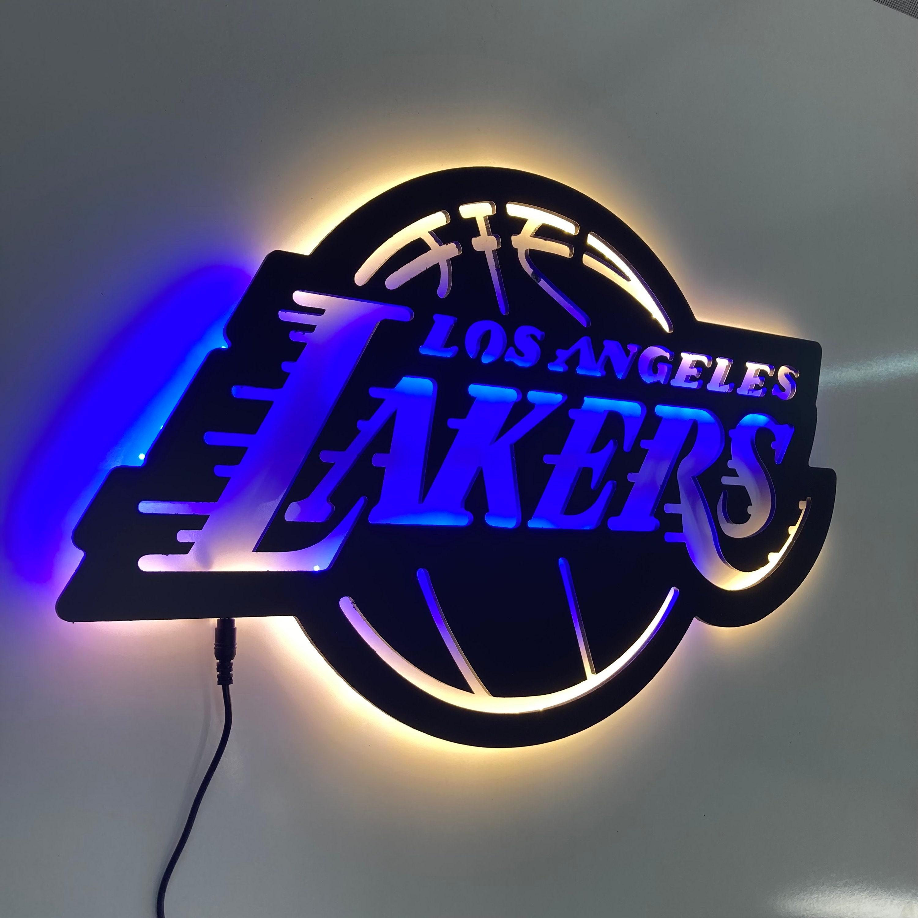 LA Lakers Neon Oversized Black Hoodie