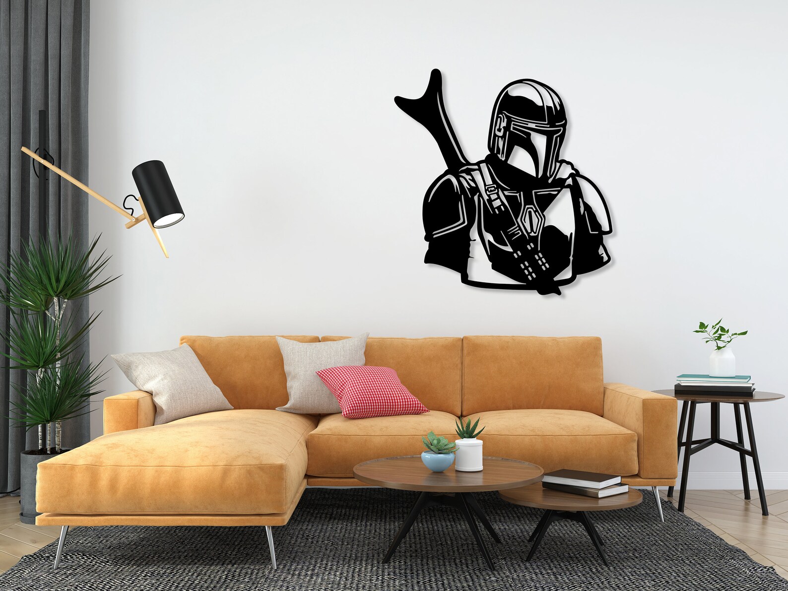 The Mandalorian Wall Sign Mandalorian Wall Decor Led Sign - Etsy