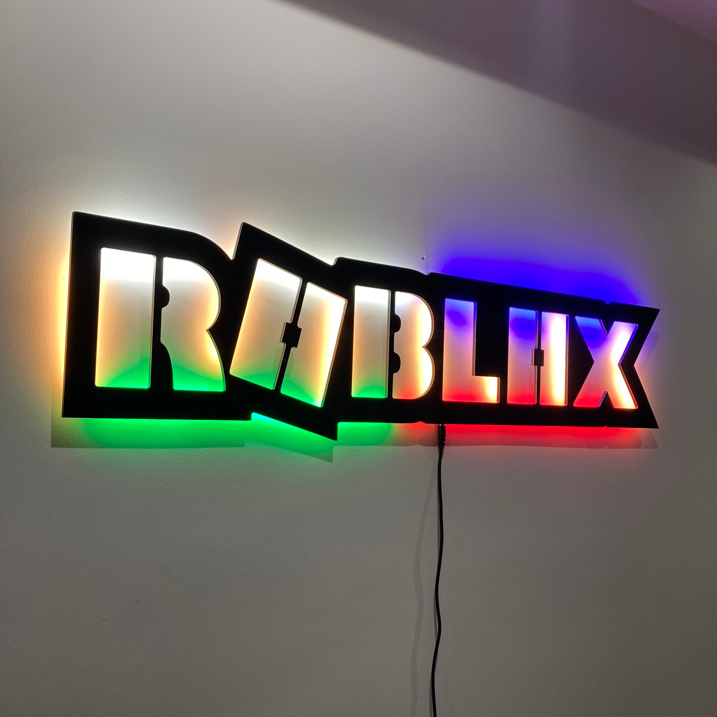 Roblox 2 Gaming LED Sign Video Game Art Game Room Décor 