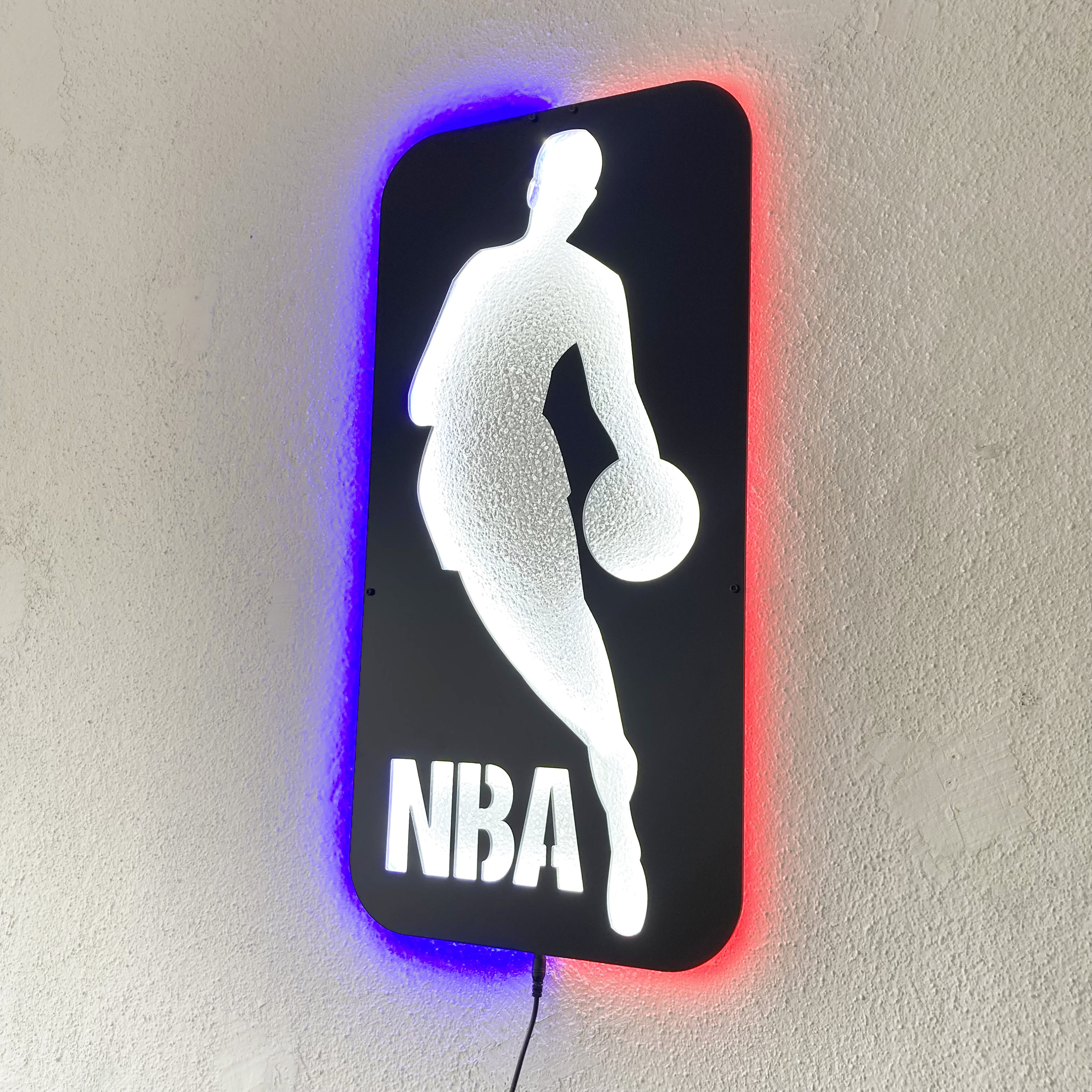 Led Lighted Nba Sign Nba Wall Decor Nba Wall Art Led Sign For Wall Gifts For Nba Lovers PT54117