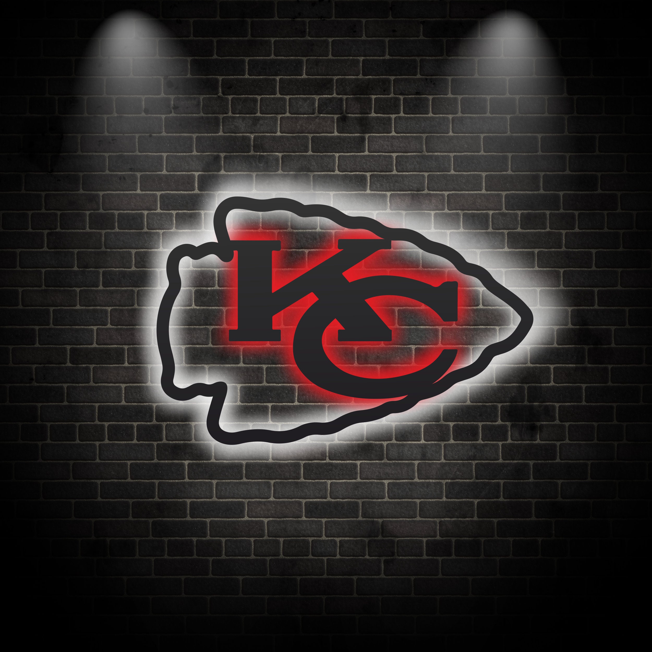 Kansas City Chiefs Led Lit Wall Sign Kc Chiefs Led Sign Kc Chiefs Wall Decor Kc Chiefs Gift Birthday Gifts Super Bowl Nfl Football PT54086